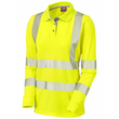 POLLYFIELD Class 2 Coolviz Ultra Women's Sleeved Polo Shirt Yellow