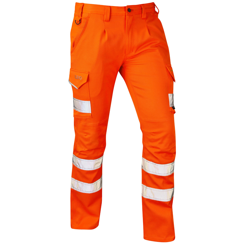 Kingford Class 1 EcoViz Stretch Poly/Cotton Cargo Trouser Orange