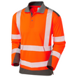 WRINGCLIFF Class 2 Coolviz Plus Sleeved Polo Shirt Orange/Grey