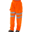 Beeswift Hi-Viz Sweat Jogging Bottoms Orange