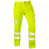 Kingford Class 1 EcoViz Stretch Poly/Cotton Cargo Trouser Yellow