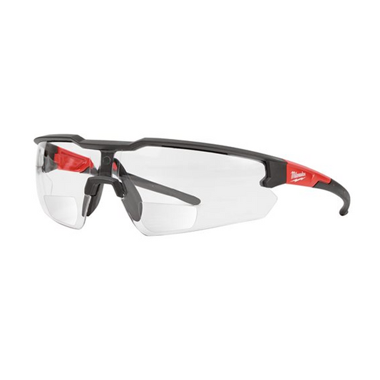 Milwaukee Magnified Clear Safety Glasses +1 to +2.5