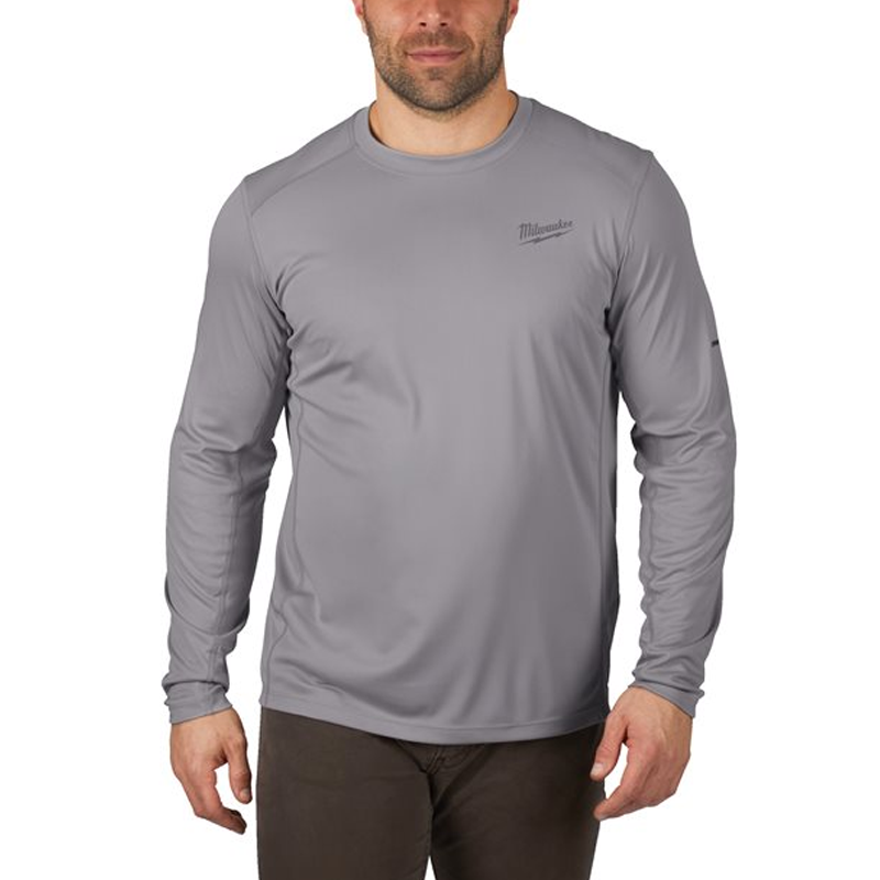 Milwaukee Workskin Light Weight Performance Long Sleeve T‑Shirt – Grey