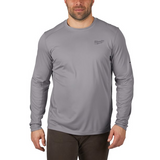 Milwaukee Workskin Light Weight Performance Long Sleeve T‑Shirt – Grey