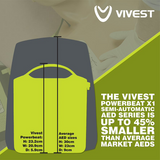 Vivest Defibrillator Power Beat X1 Semi-Automatic AED - Reduced To Clear