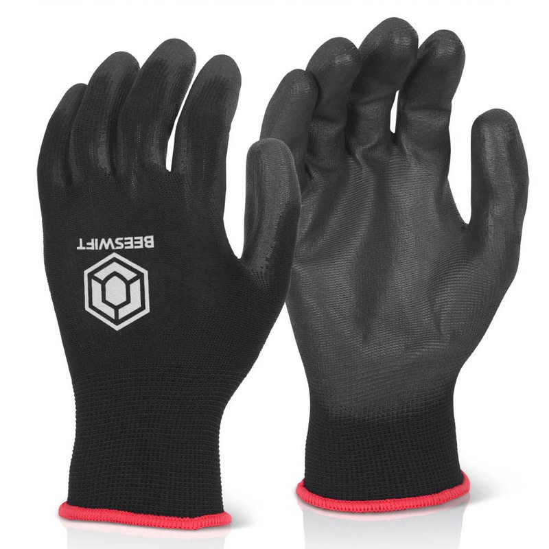 Beeswift PU Coated Glove Black Pack of 10 EC9NBL