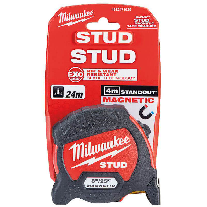 Milwaukee STUD Gen2 Tape Measure 8m/26ft 4932471629