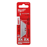 Milwaukee 5pk Utility Knife Blades 48221905