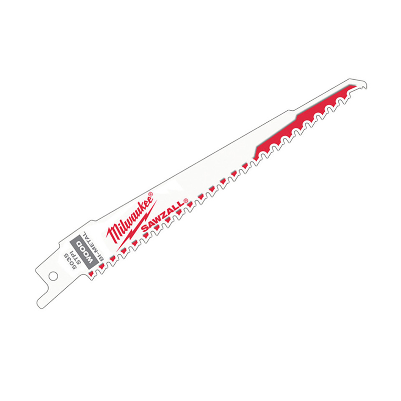 Milwaukee Sawzall Blade For Reciprocating Saws 150mm x 5tpi 5 pack 48005035