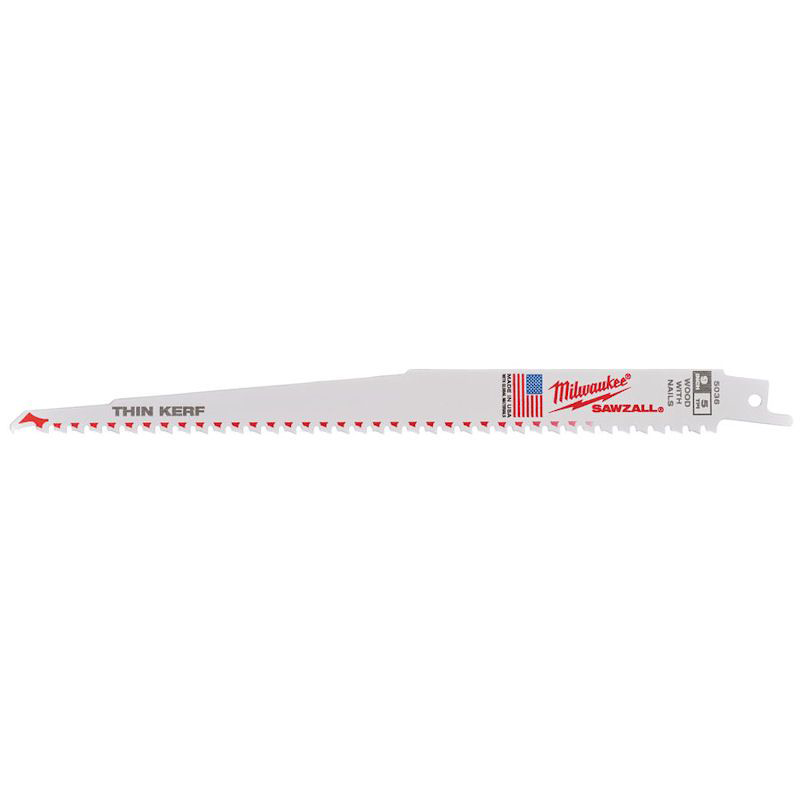 Milwaukee Sawzall Blade For Reciprocating Saws 230mm x 5tpi 5 pack 48475036