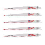 Milwaukee Sawzall Blade For Reciprocating Saws 230mm x 5tpi 5 pack 48475036