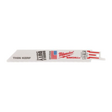 Milwaukee Sawzall Blade For Reciprocating Saws 150mm x 24tpi 5 pack 48475186