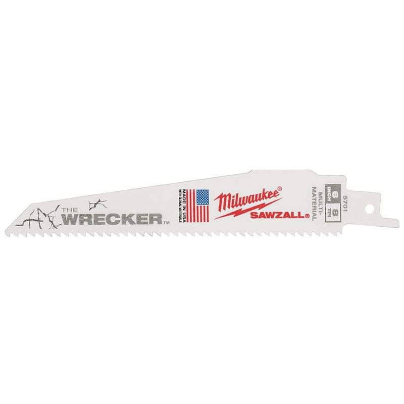 Milwaukee Sawzall Blade For Reciprocating Saws WRECKER 150mm x7/11-5 pack 48475701