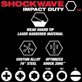 Milwaukee Screwdriver SHOCKWAVE™ Bits PH2 25mm-25pc  4932472037
