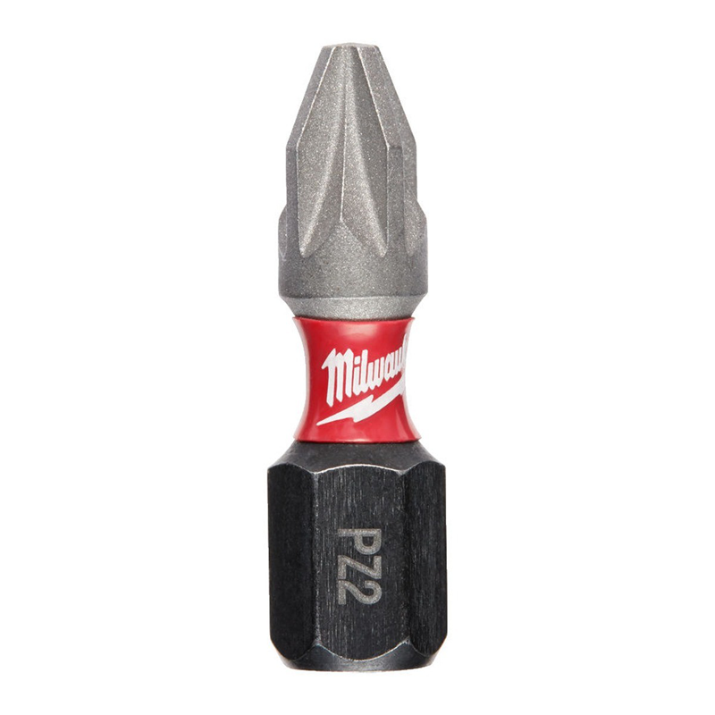 Milwaukee Screwdriver SHOCKWAVE™ Bits PZ2 25mm- Pack of 2  4932472040