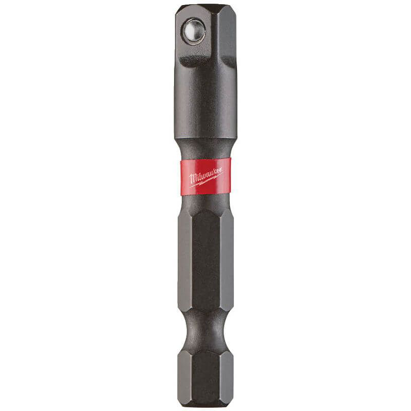 Milwaukee SHOCKWAVE Impact Duty Socket Adaptor - Hex Reception 1/4"HEX to 1/4"Square 4932471826