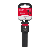 Milwaukee  Hex SHOCKWAVE™ socket 1/2" deep impact 11mm-1pc 4932480329