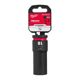 Milwaukee  Hex SHOCKWAVE™ socket 1/2" deep impact 18mm-1pc 4932480336
