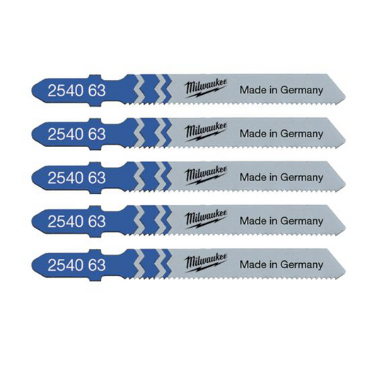 Milwaukee Jigsaw Blade 55mm x 1.2mm T118A - 5pc 4932254063