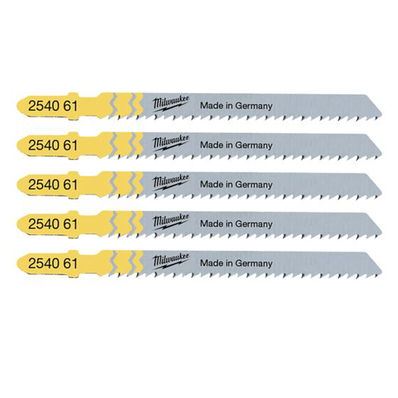 Milwaukee Jigsaw Blade 75mm x 2.5mm T101B - 5pc 4932254061