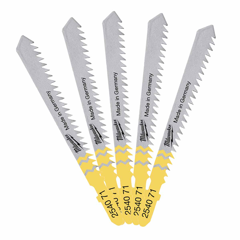 Milwaukee Jigsaw Blade 75mm x 3mm T111C - 5pc 4932254071
