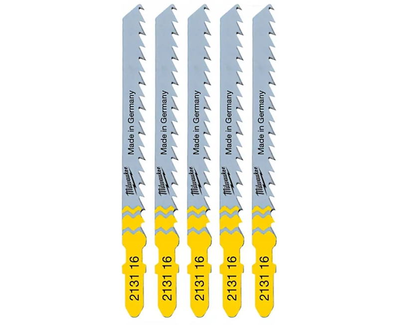 Milwaukee Jigsaw Blade 75mm x 4mm T144D - 5pc 4932213116