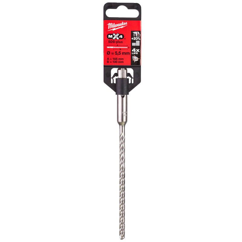 Milwaukee SDS+ MX4 5.5mm x 165mm - 1pc 4932352010