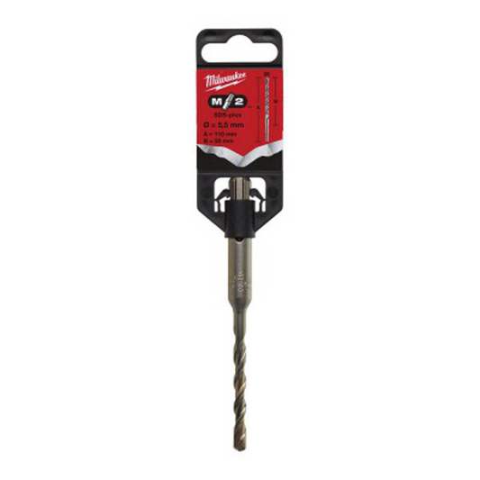 Milwaukee SDS+ M2 5.5mm x 110mm - 1pc 4932339499