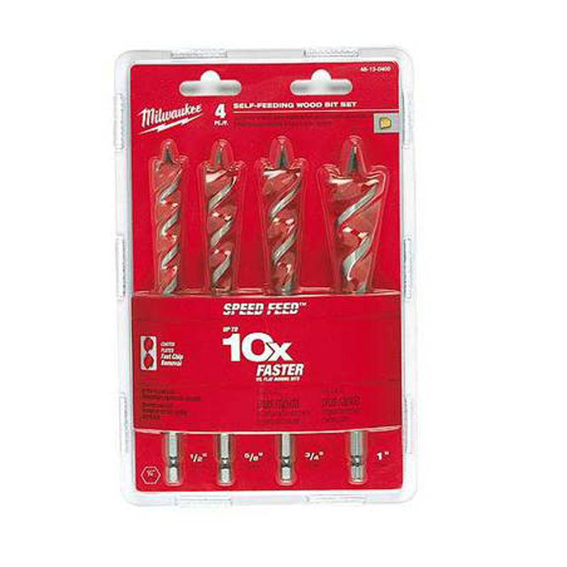 Milwaukee Self-Feeding Wood Drill Bit Set-4pc 4932479477