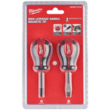 Milwaukee 2 Piece Tri-Lobe Stubby Screwdriver Twin Set 4932471810