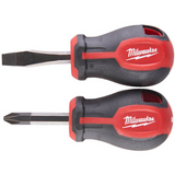 Milwaukee 2 Piece Tri-Lobe Stubby Screwdriver Twin Set 4932471810