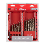 Milwaukee SHOCKWAVE Red Cobalt HSS-19 Pieces Metal Drill Bit Set 4932499764