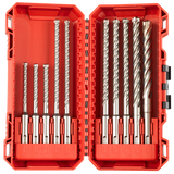 Milwaukee 10pc MX4 4-Cut SDS Drill Bit Set 4932492115