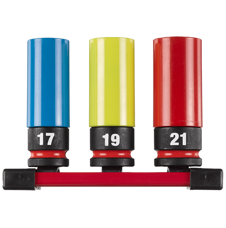 Milwaukee 3pc Heavy Duty Impact Socket Set 4932493370