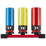 Milwaukee 3pc Heavy Duty Impact Socket Set 4932493370