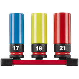 Milwaukee 3pc Heavy Duty Impact Socket Set 4932493370