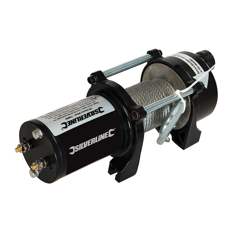Silverline 2000LB 12V Electric Winch 748850