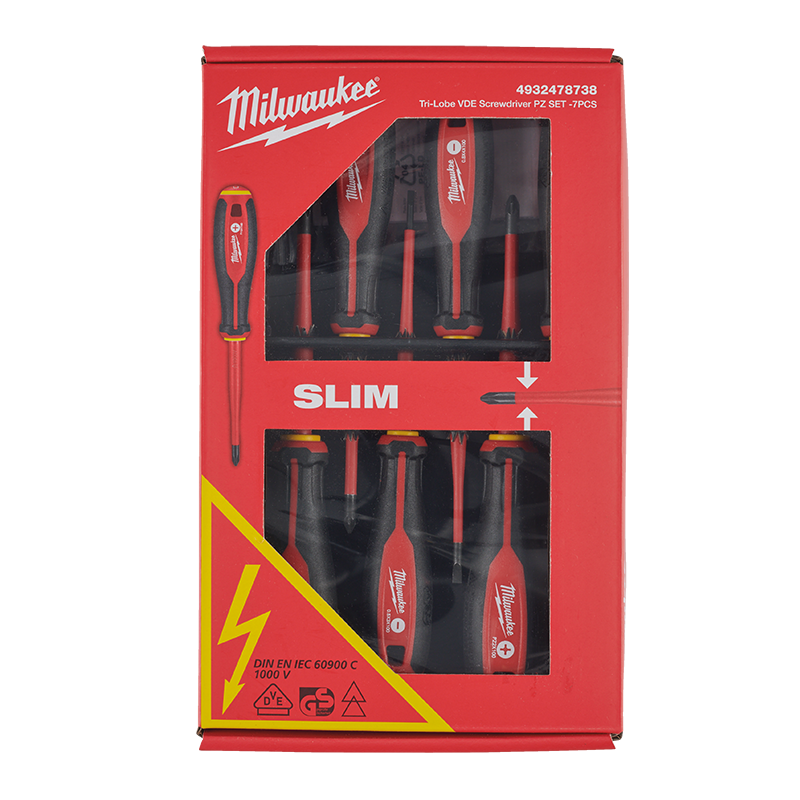 Milwaukee Tri-Lobe VDE 7pc Screwdriver Set 4932478738
