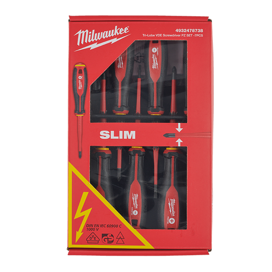 Milwaukee Tri Lobe VDE 7pc Screwdriver Set 4932478738