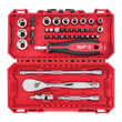 Milwaukee 1/4" Rachet Driver & Socket Set 4932498381