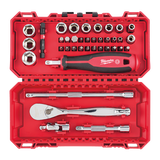 Milwaukee 1/4" Rachet Driver & Socket Set 4932498381