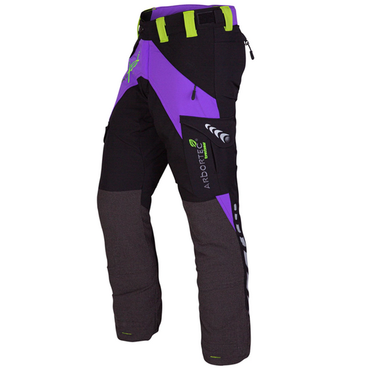 Arbortec Breatheflex Ladies Type C Class 1 Chainsaw Trousers - Purple