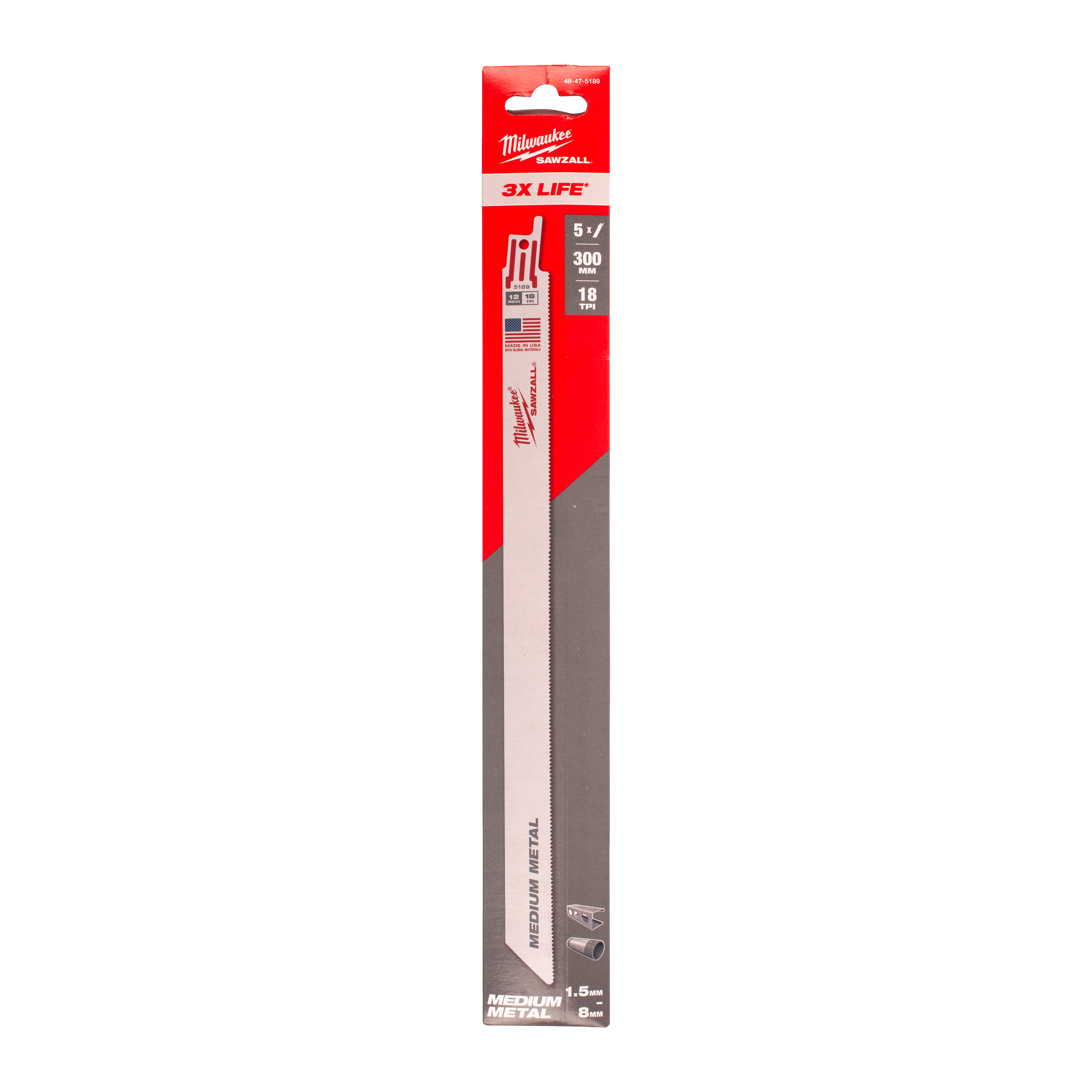 Milwaukee tool blade packaging