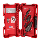 Milwaukee Shockwave Impact Duty Step Drills Set open.