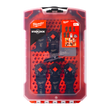 Milwaukee Starlock General Multi-Tool Blade Set in a translucent red plastic case.