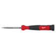 Milwaukee screwdriver with red and black handle on a white background