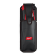 Black tool pouch with red accents and Milwaukee logo