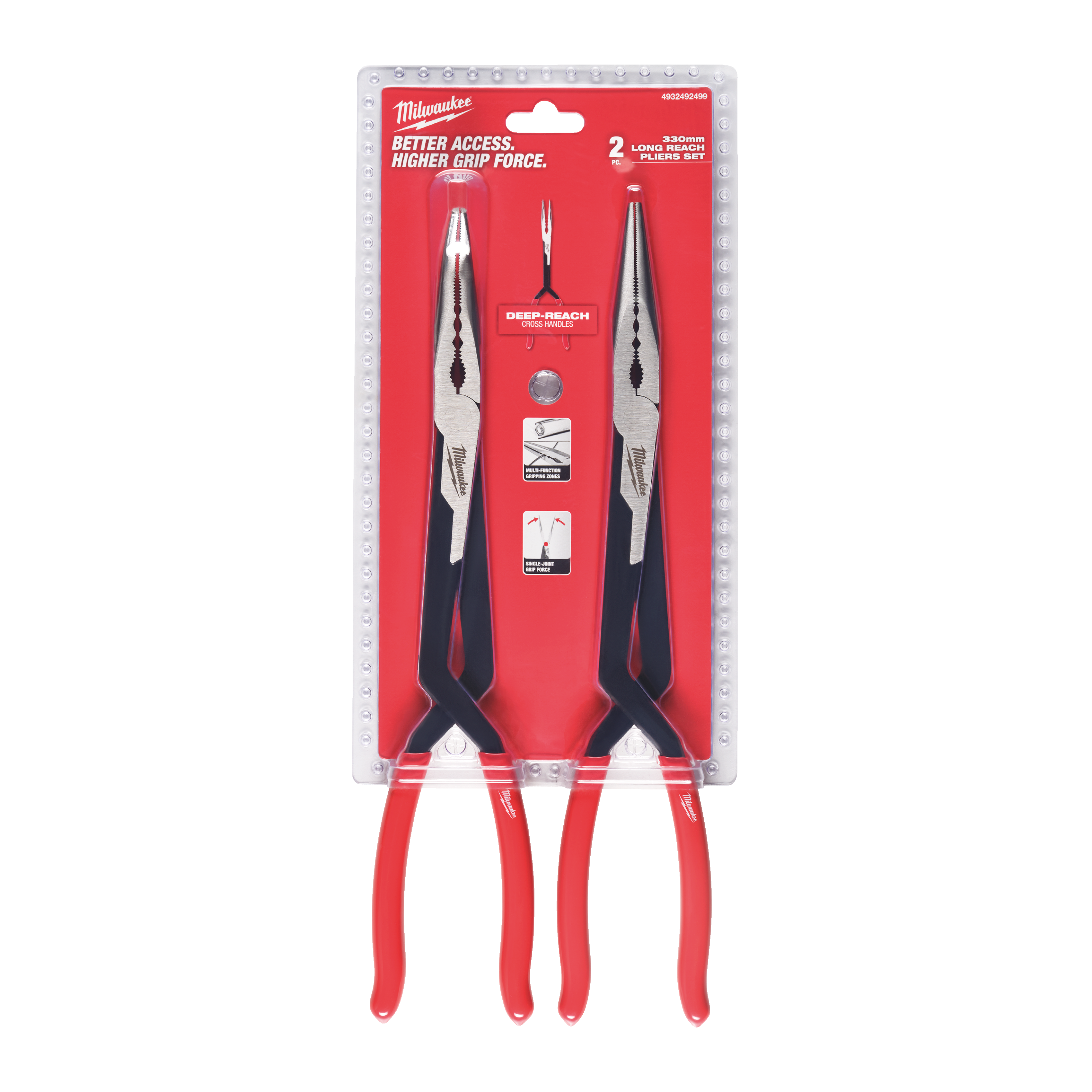Milwaukee Long Reach Pliers 2pk 49232492499