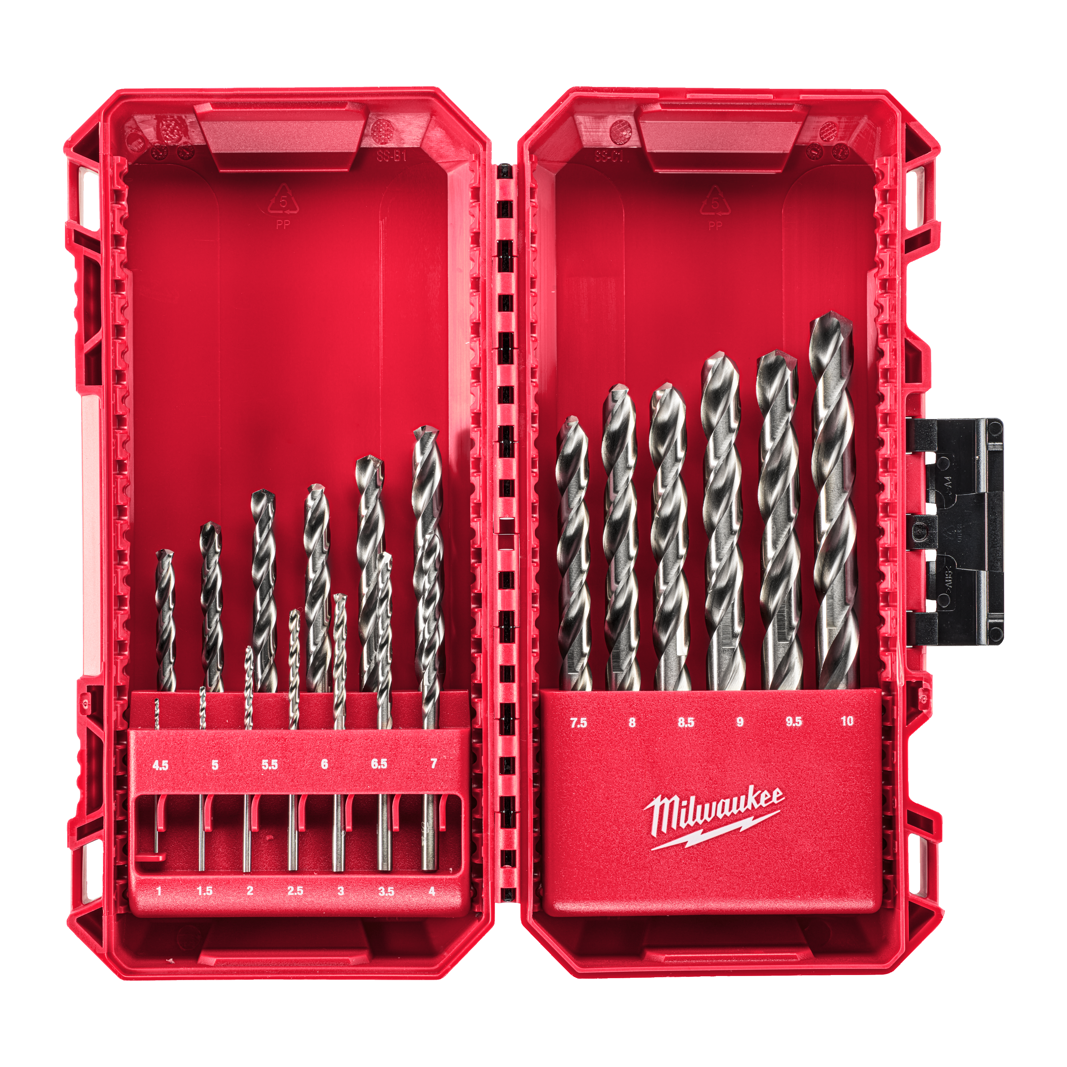 Milwaukee 19pc Thunderweb HSS (DIN338) Ground Metal Drill Bit Set 4932493869