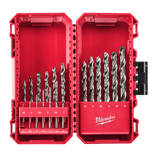 Milwaukee 19pc Thunderweb HSS (DIN338) Ground Metal Drill Bit Set 4932493869